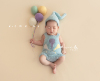 KD新生儿主题夏季宝宝拍摄道具儿童衣服拍照服装套组气球主题道具