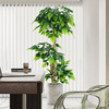 大型仿真植物幸福树发财树，客厅落地假绿植室内家居装饰摆件假花