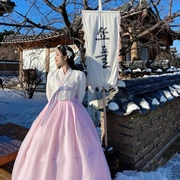 韩服女宫廷礼服日常演出传统女士朝鲜民族服装舞台影楼拍照hanbok
