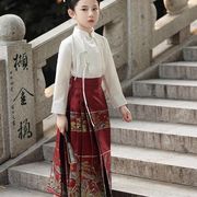 2024儿童演出服女童，服装马面中国古装，古风套装汉服唐装