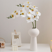 欧式简约陶瓷花瓶桌面客厅插花家居摆件高级感蝴蝶兰仿真花艺摆设