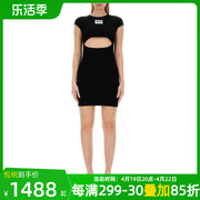 Moschino女装时尚个性女带有标志的连衣裙长裙黑色04333759