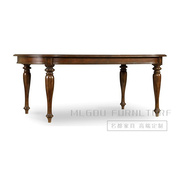 高端定制美式实木餐桌欧式现代新古典餐桌椭圆餐厅长方形餐桌