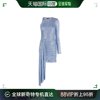 香港直邮elisabettafranchi系，腰带全亮片短连衣裙ab17622e2