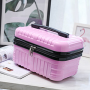 韩版手提包女小型化妆包迷你旅行箱包，化妆品收纳包轻便(包轻便)手提箱子