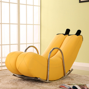 创意单人懒人沙发香蕉躺椅个性客厅卧室摇摇椅沙发旁大型落地摆件