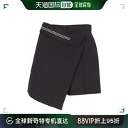 香港直邮潮奢fendi芬迪，女士高腰羊毛，短裤fr6543s9a
