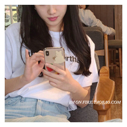 自制韩国博主同款ins花朵，草莓兔子少女适用iphone14promax12pro13xs11透明手机壳15plus