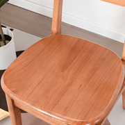 高档北欧原木色休闲客厅餐厅橡木家用纯全实木椅子靠背椅餐桌餐椅