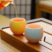功夫小茶杯家用陶瓷主人杯品茗杯单个茶盏创意小水杯