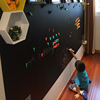 彩色双层磁性黑板墙贴自粘磁力家用教学儿童灰色白板单层上写字板无尘绿板贴绘画教师教学儿童涂鸦墙膜定制