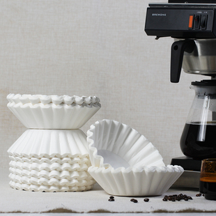 美国bunn碗状咖啡滤纸，商用滴滤机滤纸美式咖啡机，专用过蛋糕滤纸