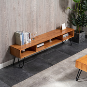 电视柜茶几组合小户型现代简约原木极简轻奢北欧实木简易地柜矮柜