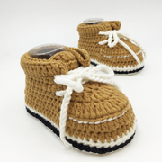 婴儿毛线鞋手工编织婴儿鞋毛线鞋子婴儿新生儿手工鞋宝宝手编织鞋