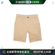 香港直邮潮奢quiksilver男童everyday斜纹棉布浅色短裤，(大童)