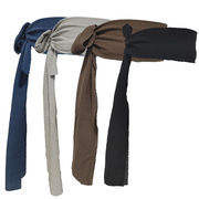 古代皱布棉麻腰带传统古装布腰带(布，腰带)复古亚麻，腰带平头百姓老土软布带