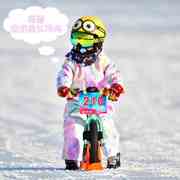 儿童滑雪服套装连体女童男童户外防水保暖加绒宝宝滑雪装备防雪服
