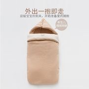 襁褓包被冬季抱被婴儿新生纯棉初生宝宝外出0-6个月加厚睡袋盖毯