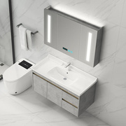 卫浴套装浴室智能镜柜组合卫生间洗漱台洗手洗脸盆60CM吊柜+镜箱