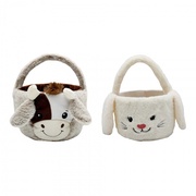  Easter Bunny Basket Plush 兔子篮子毛绒公仔 复活节玩偶