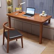实木写字桌简约多功能可定制长短腿高低脚飘窗书桌家用卧室电脑桌