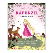 rapunzel长发公主sarahgibb童话绘本系列，彩色剪影风格插画进口原版英文书籍