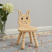 儿童实木卡通靠背小板凳宝宝椅创意动物生肖坐凳幼儿园学习小