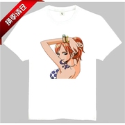 nami T-shirt 海贼王 T恤 娜美 T恤 日本动漫娜美 白色T恤 男女