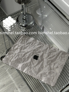 shell丨macbook保护壳笔记本16外壳废土风，褶皱macbookairm213.3pro13m3英寸，软套1615寸max简约新时尚(新时尚)