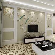 现代新中式壁纸壁画无纺布墙纸 客厅卧室电视背景墙壁纸花鸟墙布
