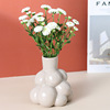 陶瓷工艺品摆件现代家居软装饰品创意葡萄型色釉小花瓶插花器