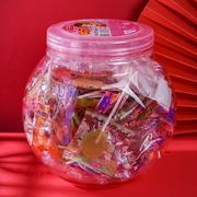 不二家棒棒糖桶装60支混合水果味结婚庆喜糖果桶装散装儿童小零食