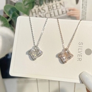 s925纯银锆石项链女小众设计高级感轻奢时尚锁骨链颈链送女友礼物