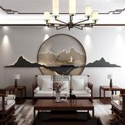 新中式客厅挂件墙饰沙发背景墙铁艺挂饰壁挂金属壁饰简约卧室装饰