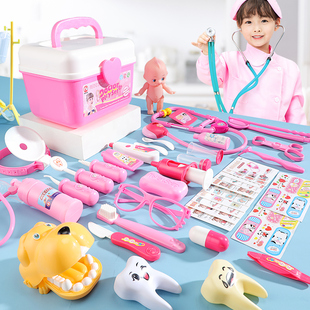 小医生玩具套装女孩医疗箱护士，儿童打针过家家扮演看病听诊器宝宝