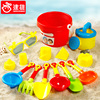 儿童沙滩玩具车套装海边沙漏，宝宝玩沙子，挖沙小铲子和桶决明子工具