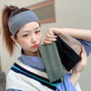 韩国宽边时尚运动发带女外出网红吸汗跑步简约月子头巾束发带头饰
