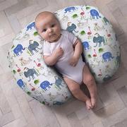 跨境婴儿U型哺乳枕套多功能学坐枕可拆卸印花枕套哺乳枕套可拆洗
