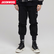商场同款Jasonwood牛仔裤男装冬季潮牌束脚裤休闲男裤