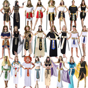 cos万圣节服装女大人，成人埃及法老，艳后衣服古希腊中东阿拉伯长袍