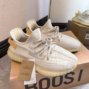 奢椰子鞋女鞋350白黄莆田og yeezy女款透气防滑软底运动鞋子