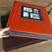 皮质相册影集大容量6寸相册，本5插页式，7寸家庭复古照片混装纪念簿
