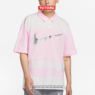 Nike/耐克 男子夏季运动跑步休闲透气纯棉翻领衬衫T恤 FN3694-125