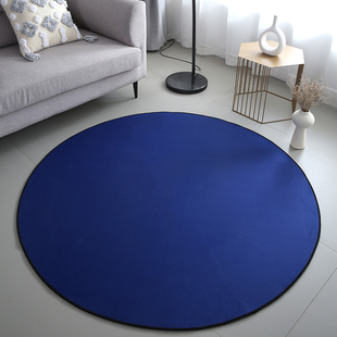 克莱因蓝色地毯客厅卧室家居装饰藏蓝湛蓝新现实主义深蓝地垫IKB