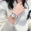 复古手表女轻奢小众设计感镶钻白色女表品牌女士女款高级感