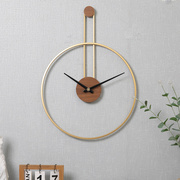 极简轻奢创意铁挂钟北欧客厅个性挂墙钟表西班牙设计师艺术装饰品