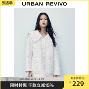 UR冬季女装森系甜美可拆卸娃娃领棉服外套WU47S1JN2000