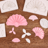 扇子巧克力硅胶模具新中式，古风祝寿生日蛋糕，装饰造型diy烘焙工具
