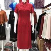 高档婚宴礼服喜婆婆旗袍裙婚庆妈妈晚宴妆夏新娘敬酒服连衣裙