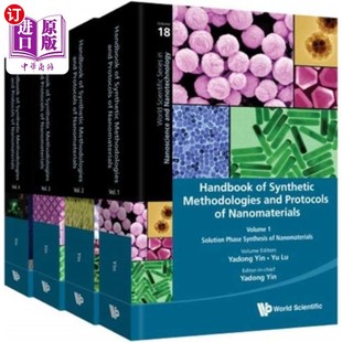 海外直订handbookofsyntheticmethodologiesand，protocol...纳米材料合成方法和协议，手册(4卷)